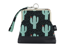 Cactus Garden Wristlet Bag with Chain Strap | PINK OASIS