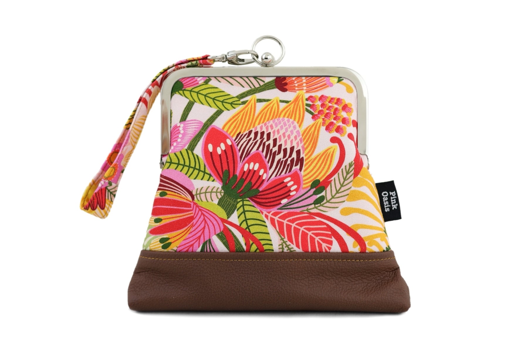 Australian Flower Wild Protea Wristlet Bag | PINK OASIS