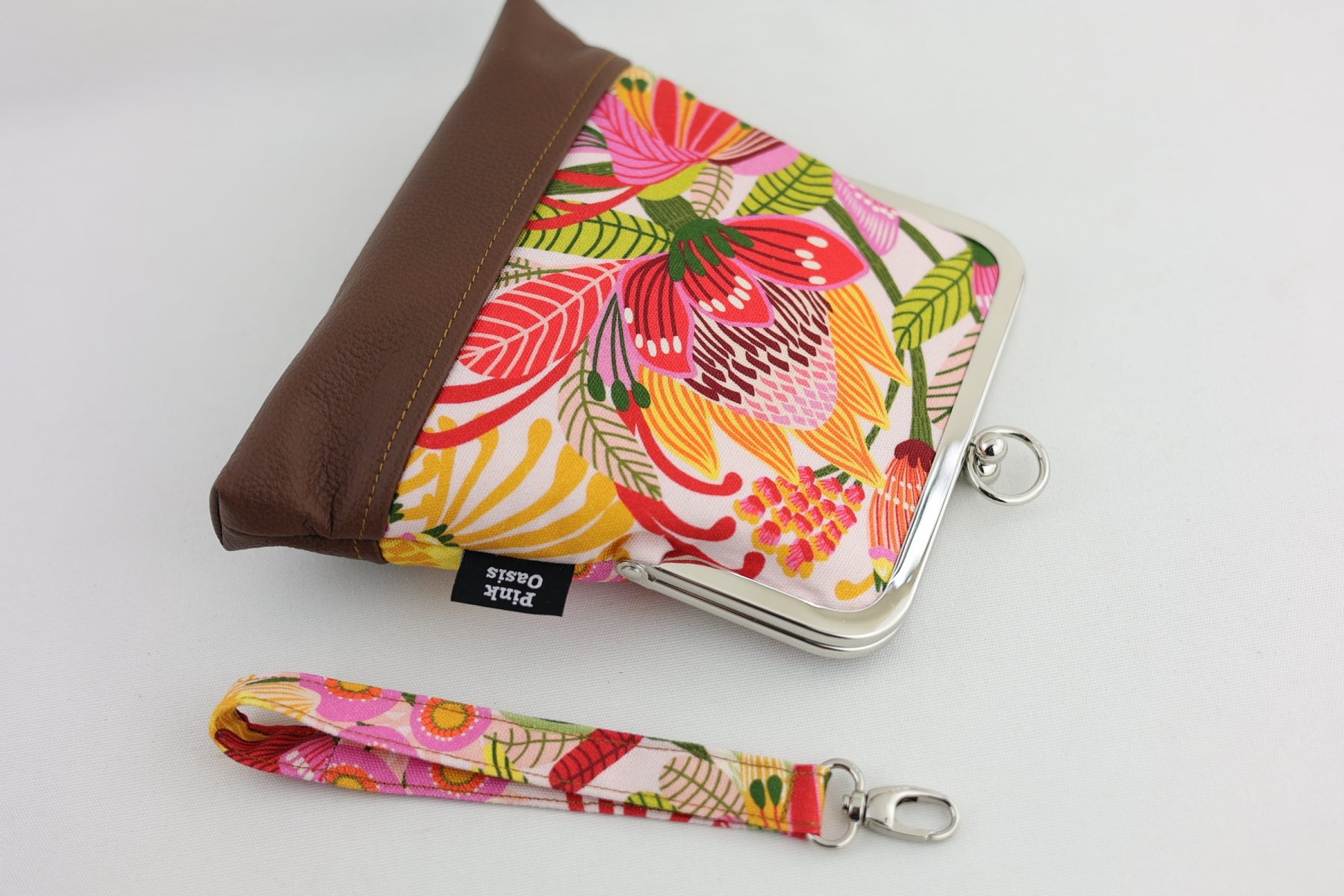 Australian Flower Wild Protea Wristlet Bag | PINK OASIS