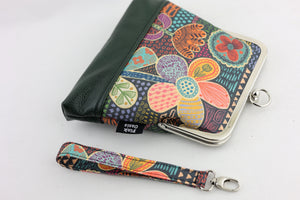 Doodle Flora Wristlet Bag Handmade in Australia | PINK OASIS