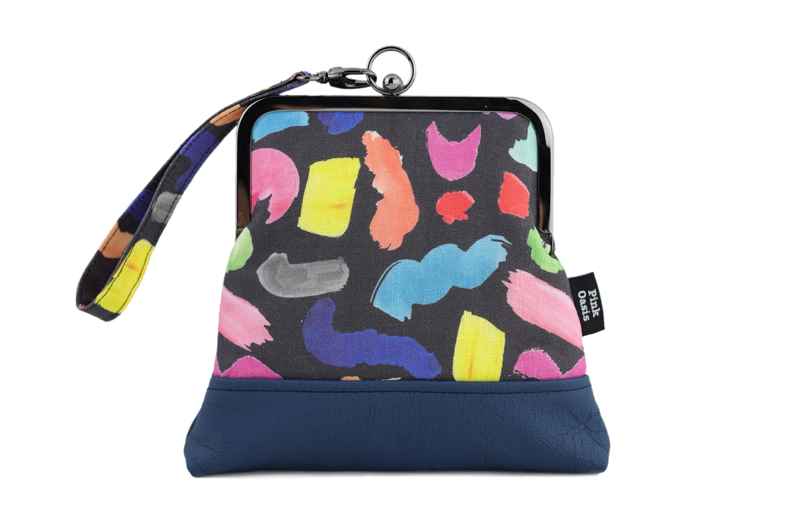 Colourful Brushes Wristlet Bag Handmade in Australia | PINK OASIS