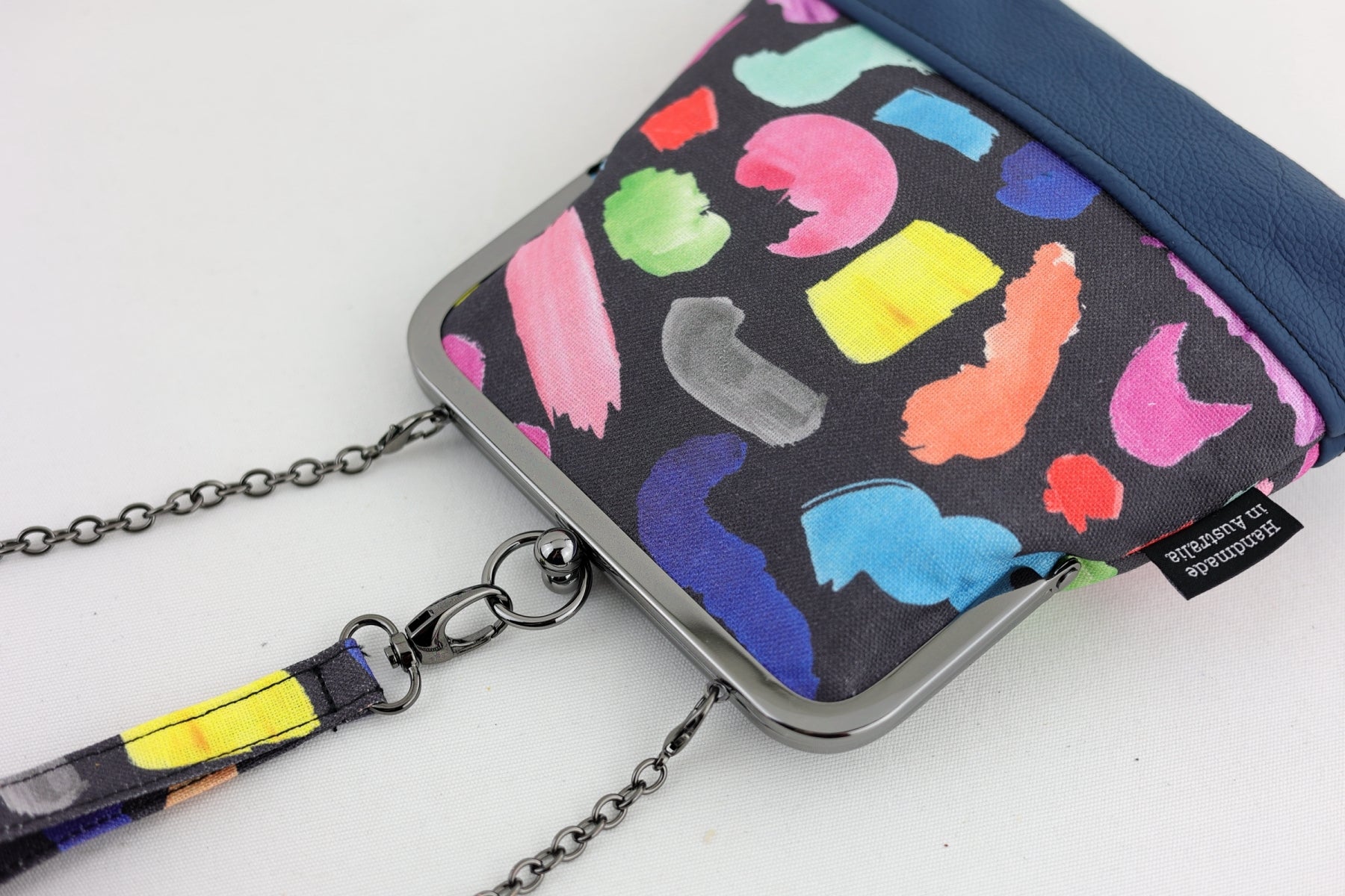 Colourful Brushes Wristlet Bag Handmade in Australia | PINK OASIS