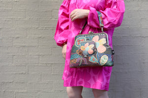 Doodle Flora Handbag and Crossbody 2 Way Bag | PINK OASIS