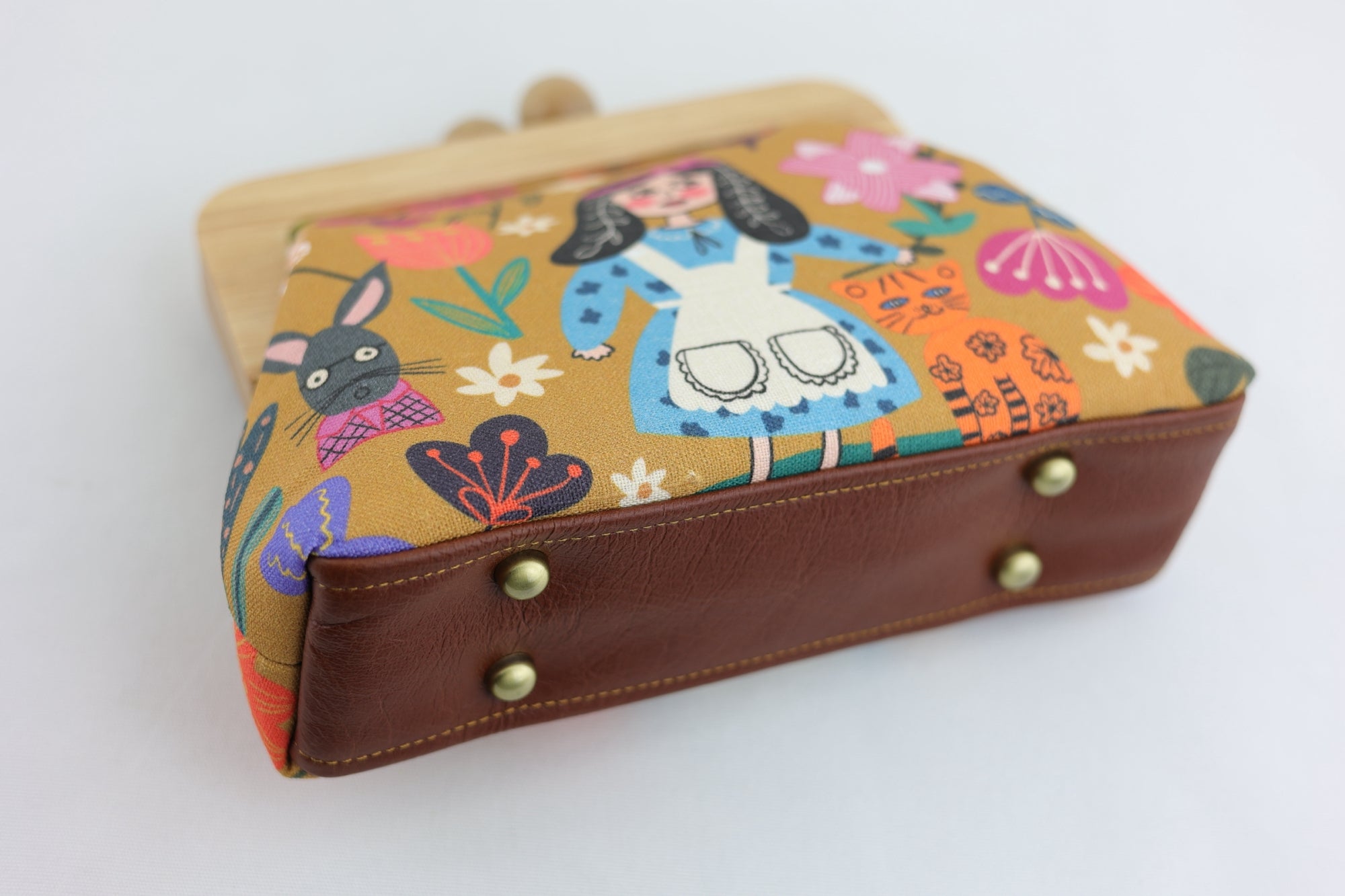 Alice in Wonderland Mustard Clutch Bag | PINK OASIS