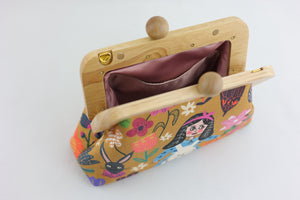 Alice in Wonderland Mustard Clutch Bag | PINK OASIS