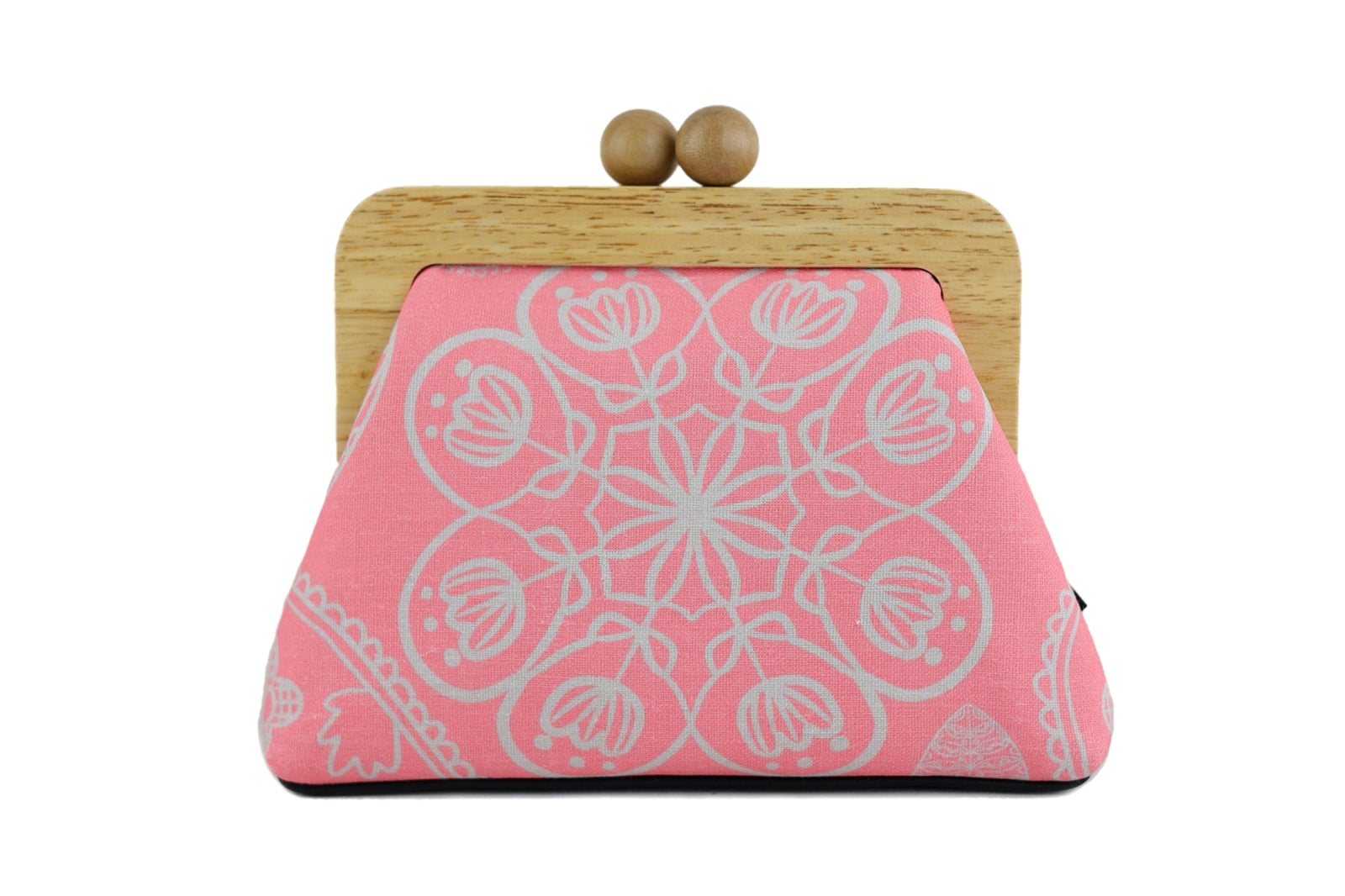 Mandala Pink Floral Pattern Clutch | PINK OASIS