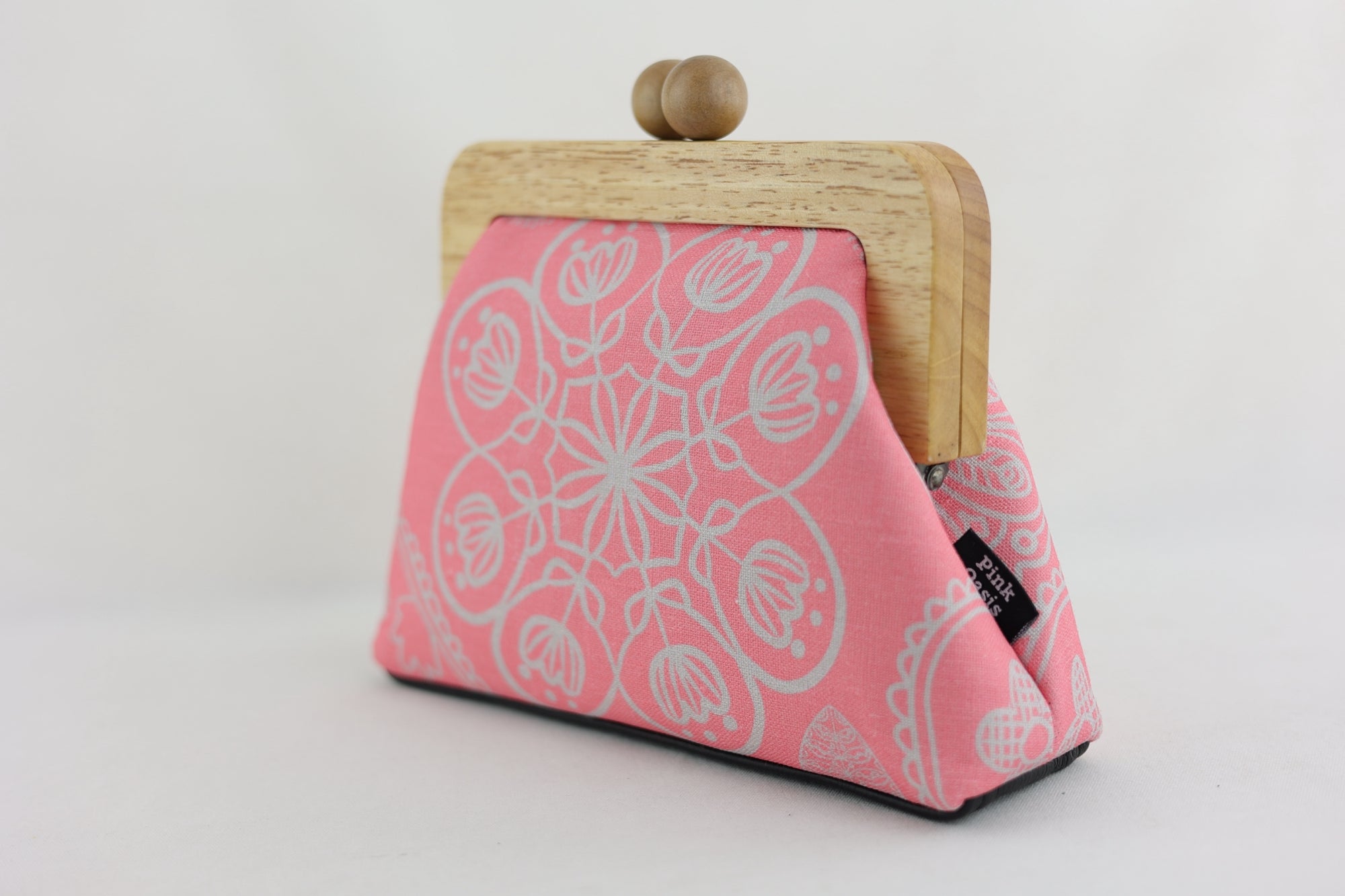 Mandala Pink Floral Pattern Clutch | PINK OASIS