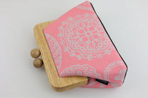 Mandala Pink Floral Pattern Clutch | PINK OASIS