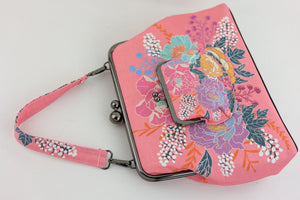 Peonies Garden Pink Handbag and Crossbody 2 Way Bag | PINK OASIS