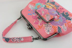Peonies Garden Pink Handbag and Crossbody 2 Way Bag | PINK OASIS