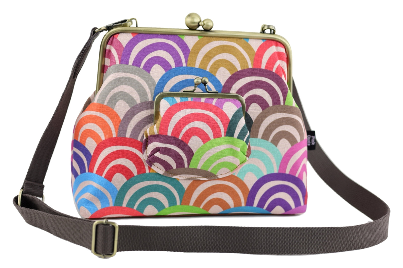 Rainbow Handbag and Crossbody 2 Way Bag | PINK OASIS