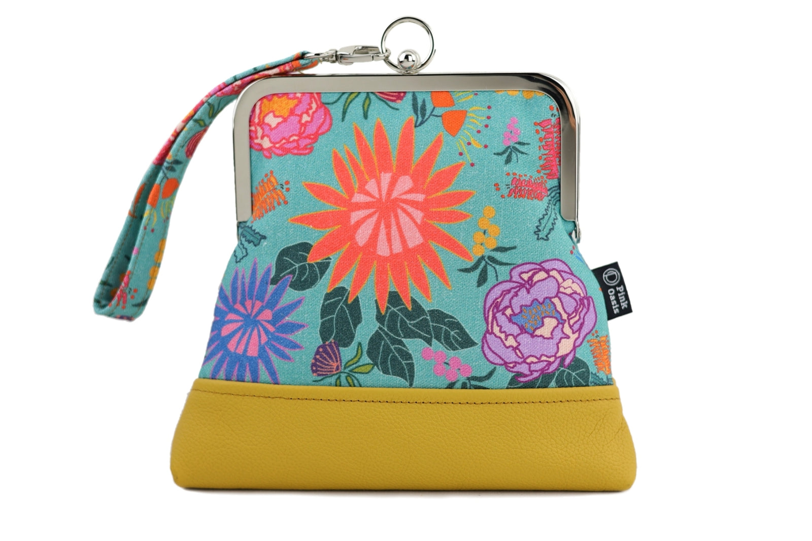 Bright and Bold Flowers Wristlet | PINK OASIS