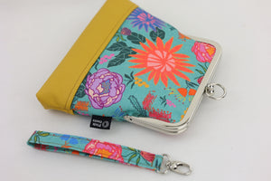 Bright and Bold Flowers Wristlet | PINK OASIS