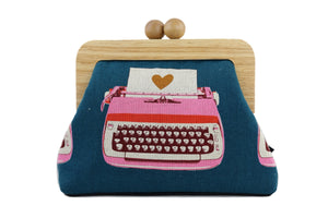 Vintage Typewriter Clutch | PINK OASIS