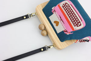 Vintage Typewriter Clutch | PINK OASIS