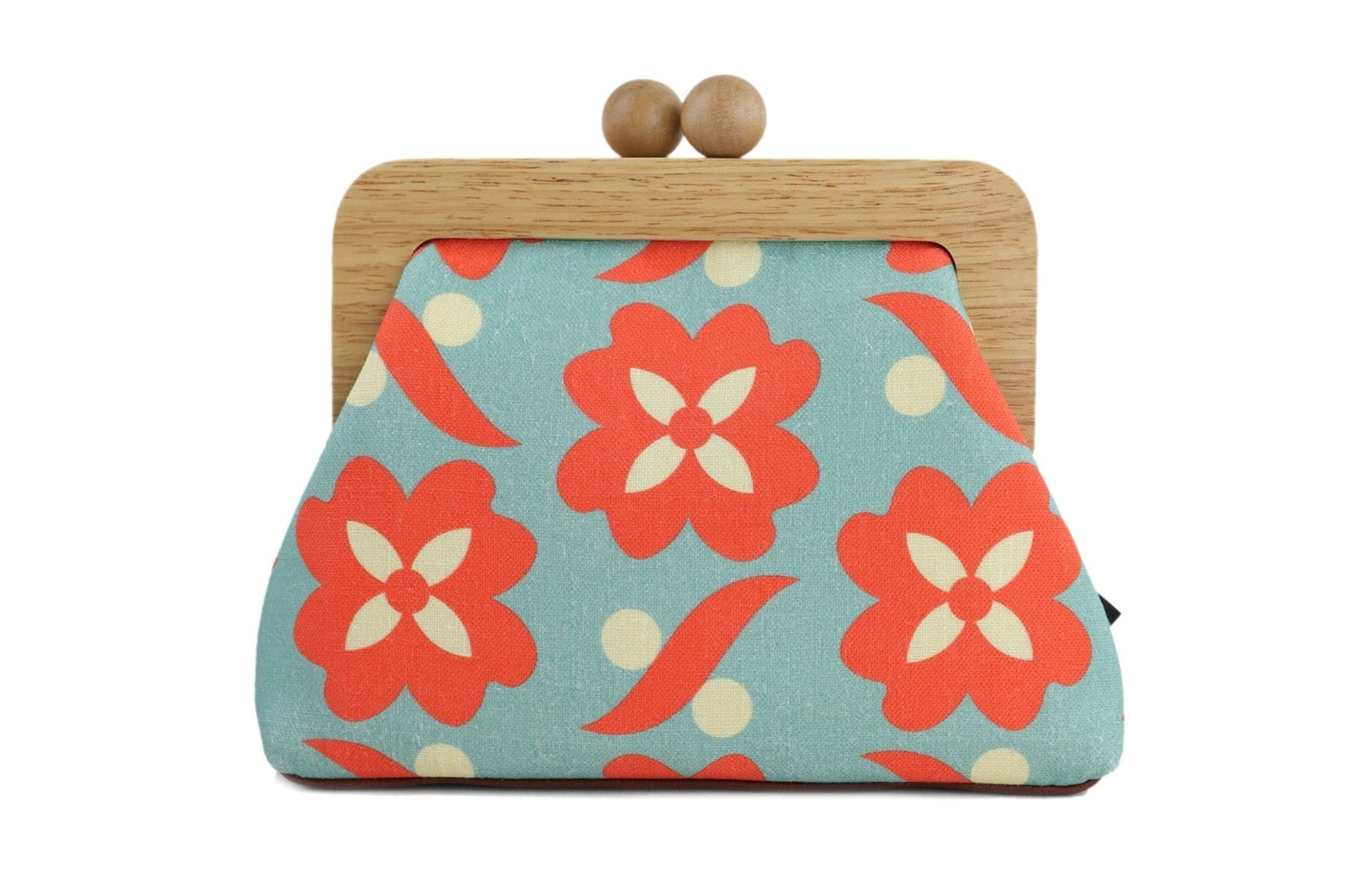 Daisy Orange & Teal Clutch | PINK OASIS