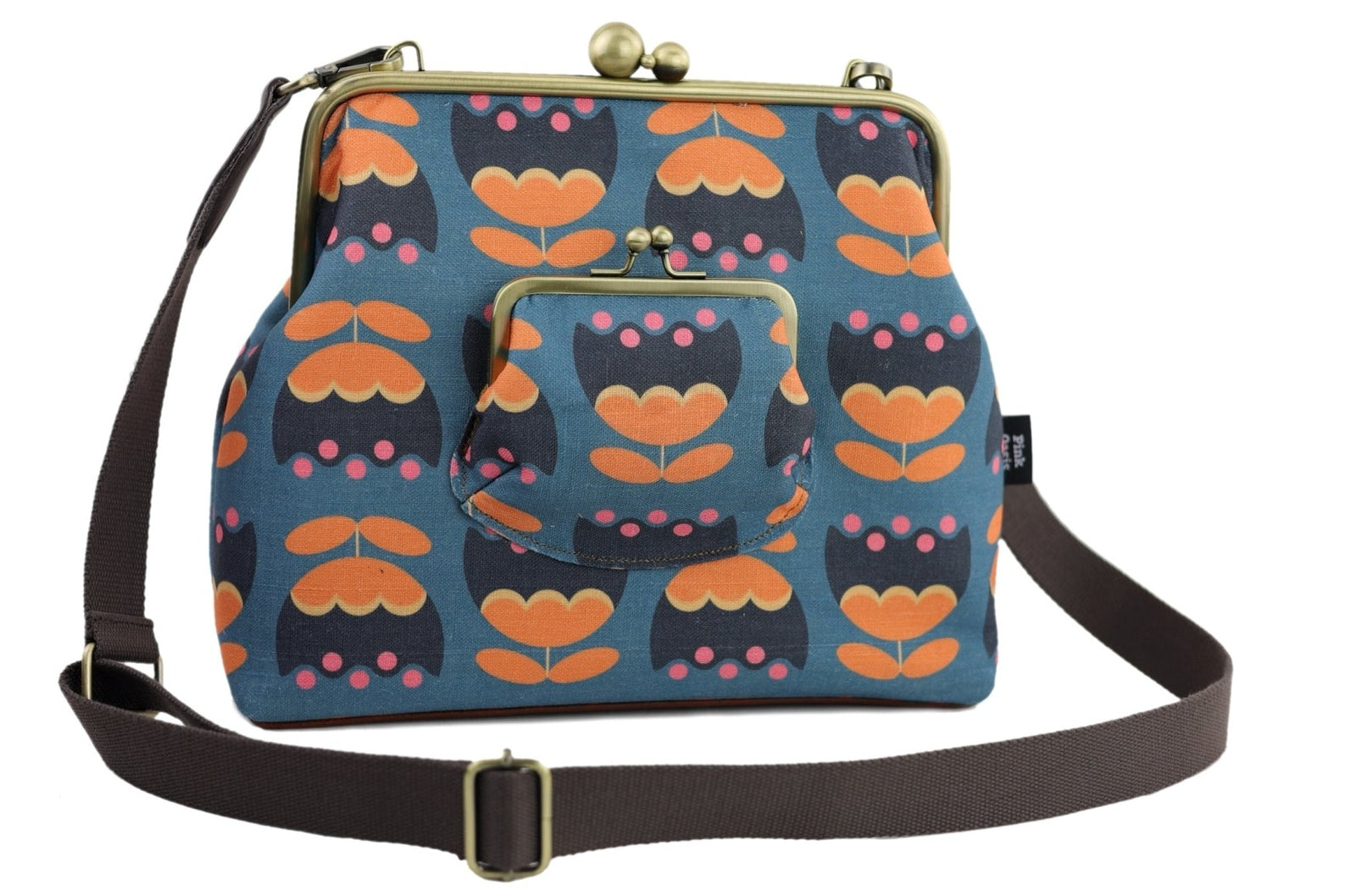 Tulip Flowers Handbag and Crossbody 2 Way Bag | PINK OASIS