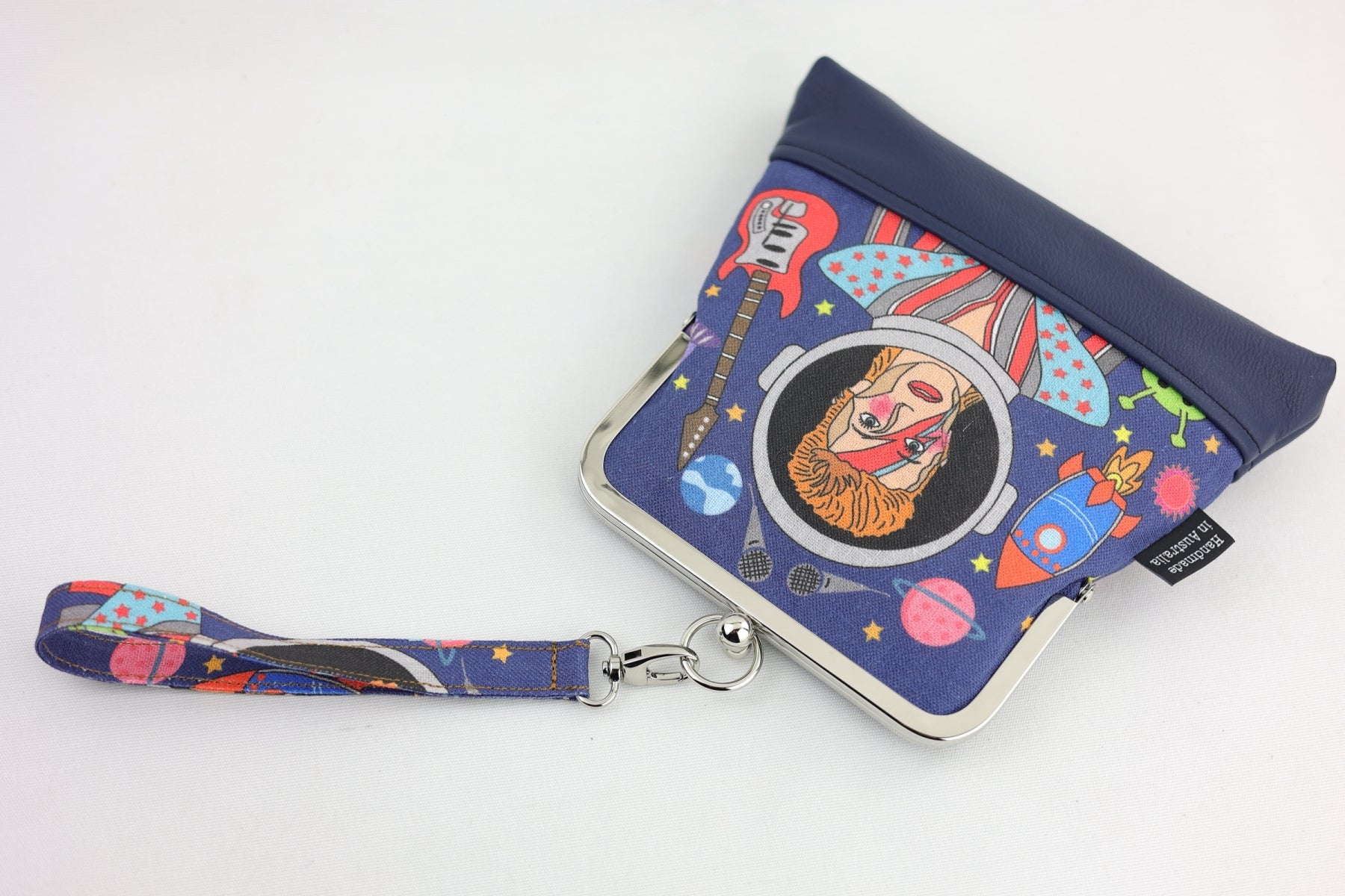 David's Space Blue & Navy Wristlet | PINK OASIS