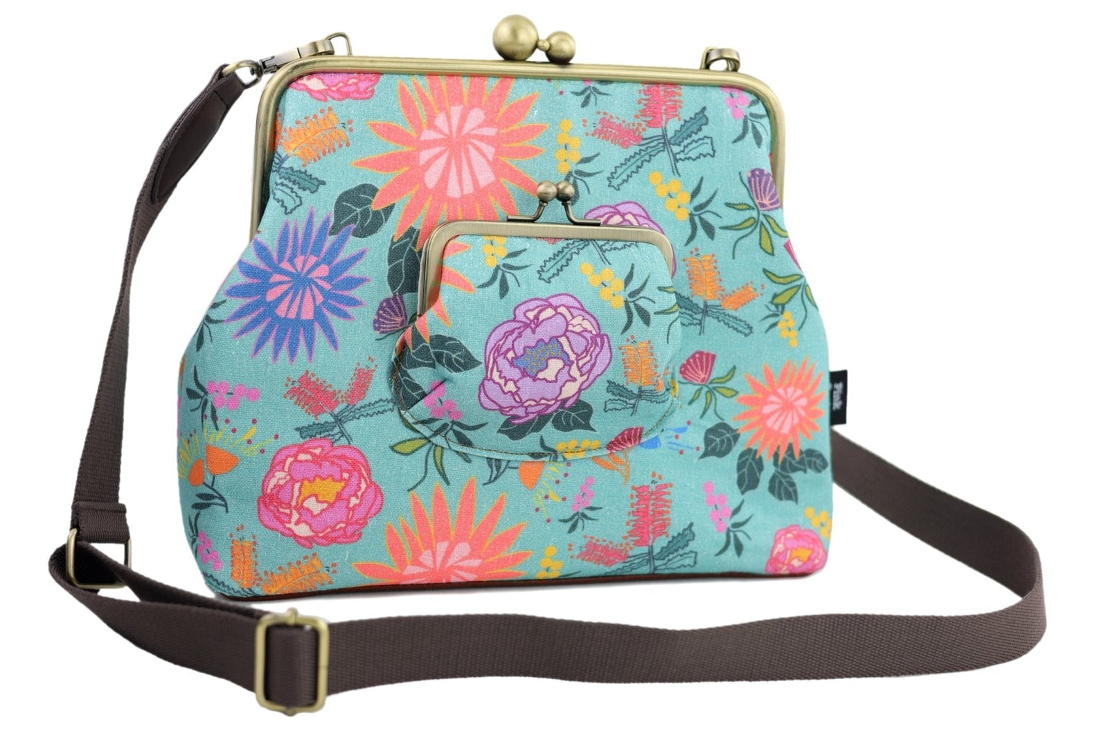 Bright & Bold Flowers Handbag and Crossbody 2 Way Bag | PINK OASIS