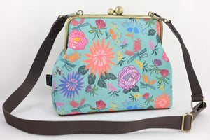 Bright & Bold Flowers Handbag and Crossbody 2 Way Bag | PINK OASIS