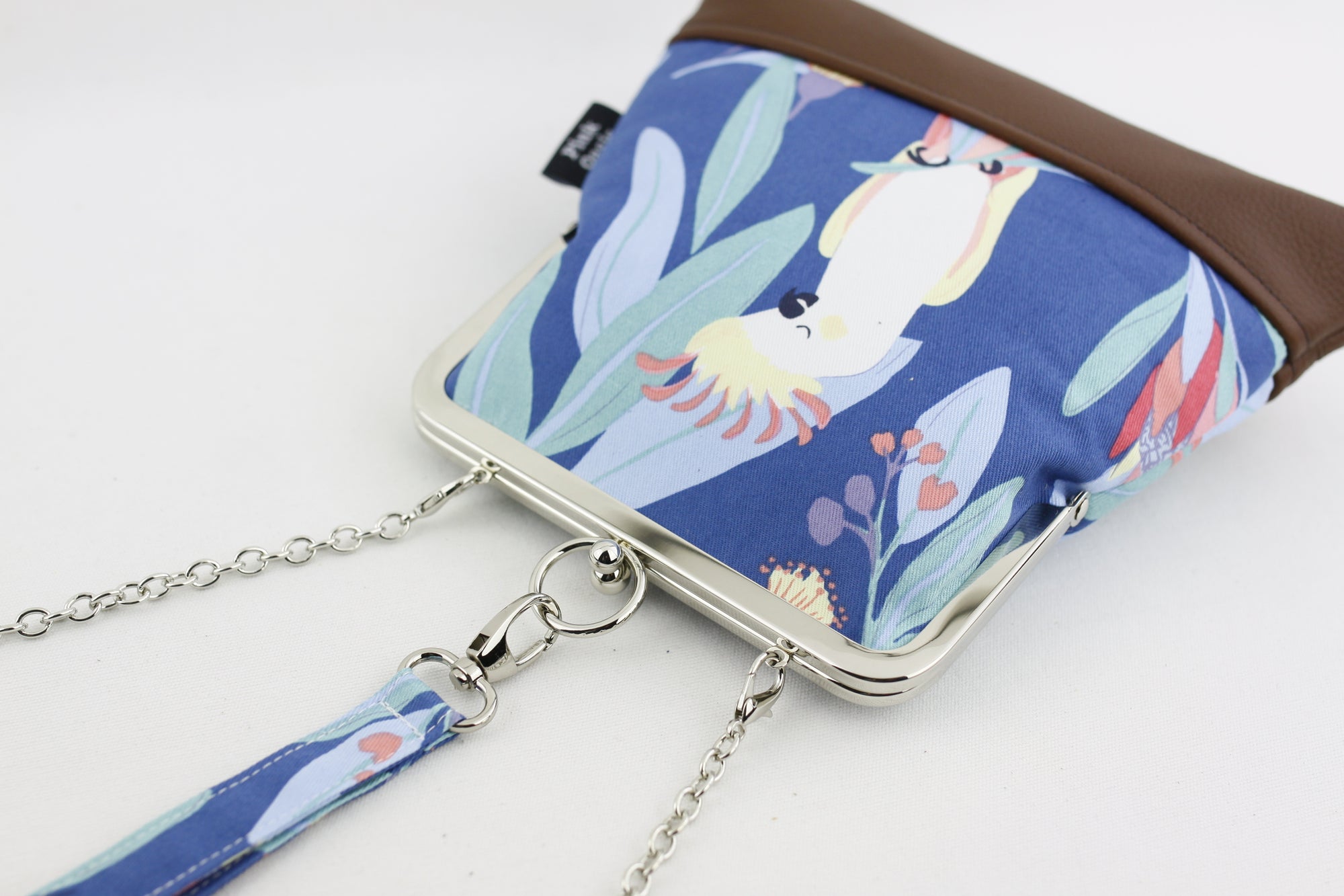 Cockatoo & Native Flower Wristlet Australian Made | PINKOASIS