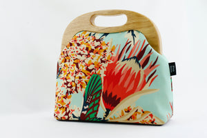 Protea Light Green Native Flower Women's Clutch Bag | PINKOASIS