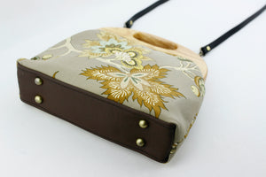 Rustic Flower Large Wood Frame Bag | PINKOASIS