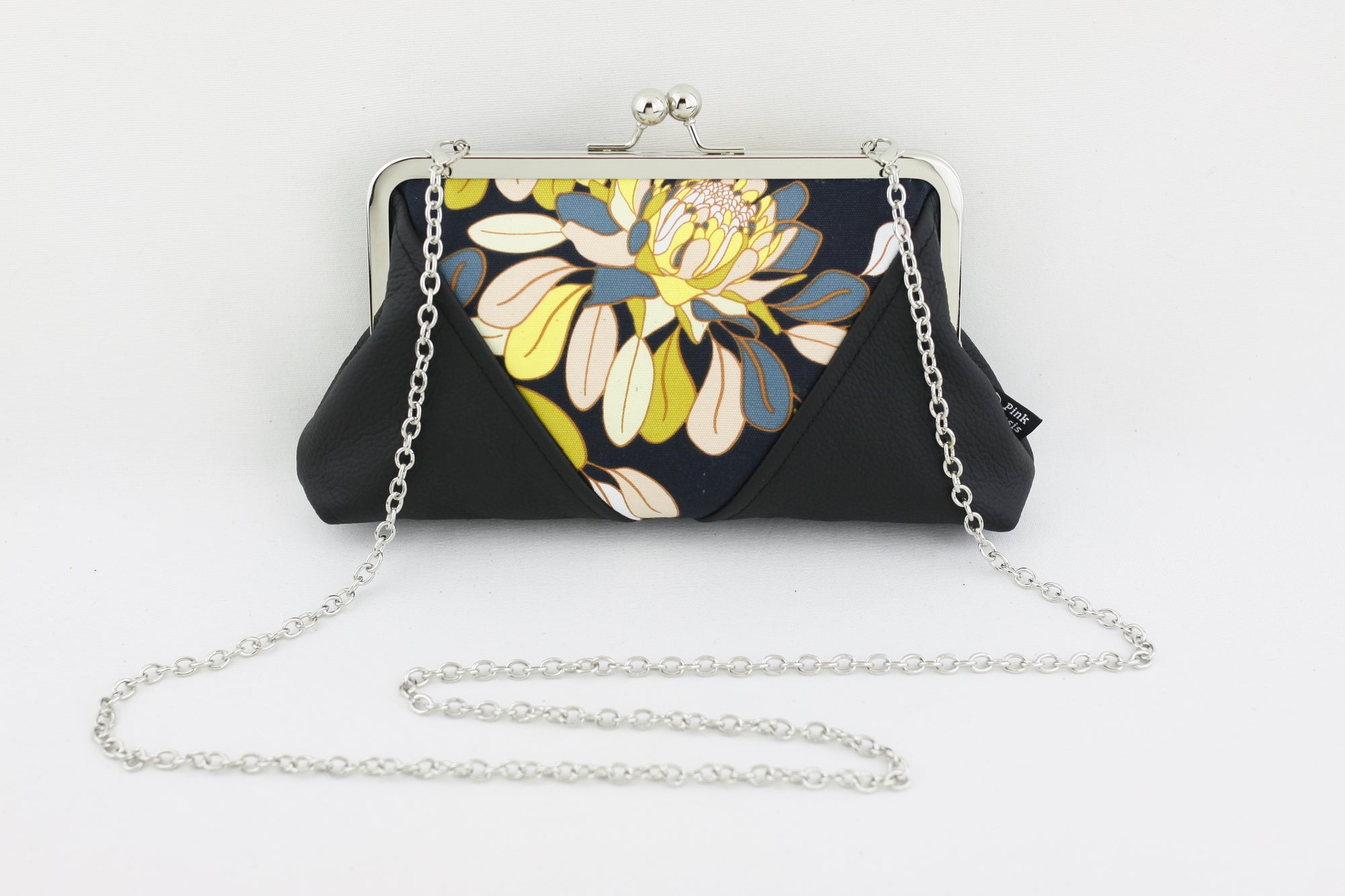 Ginger Utopia Flower Kisslock Clutch & Crossbody Bag | PINKOASIS