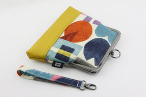 Block Letters Yellow Wristlet Bag | PINKOASIS