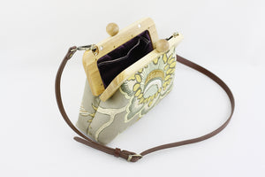 Rustic Flower Small Wooden Frame Clutch Bag | PINKOASIS