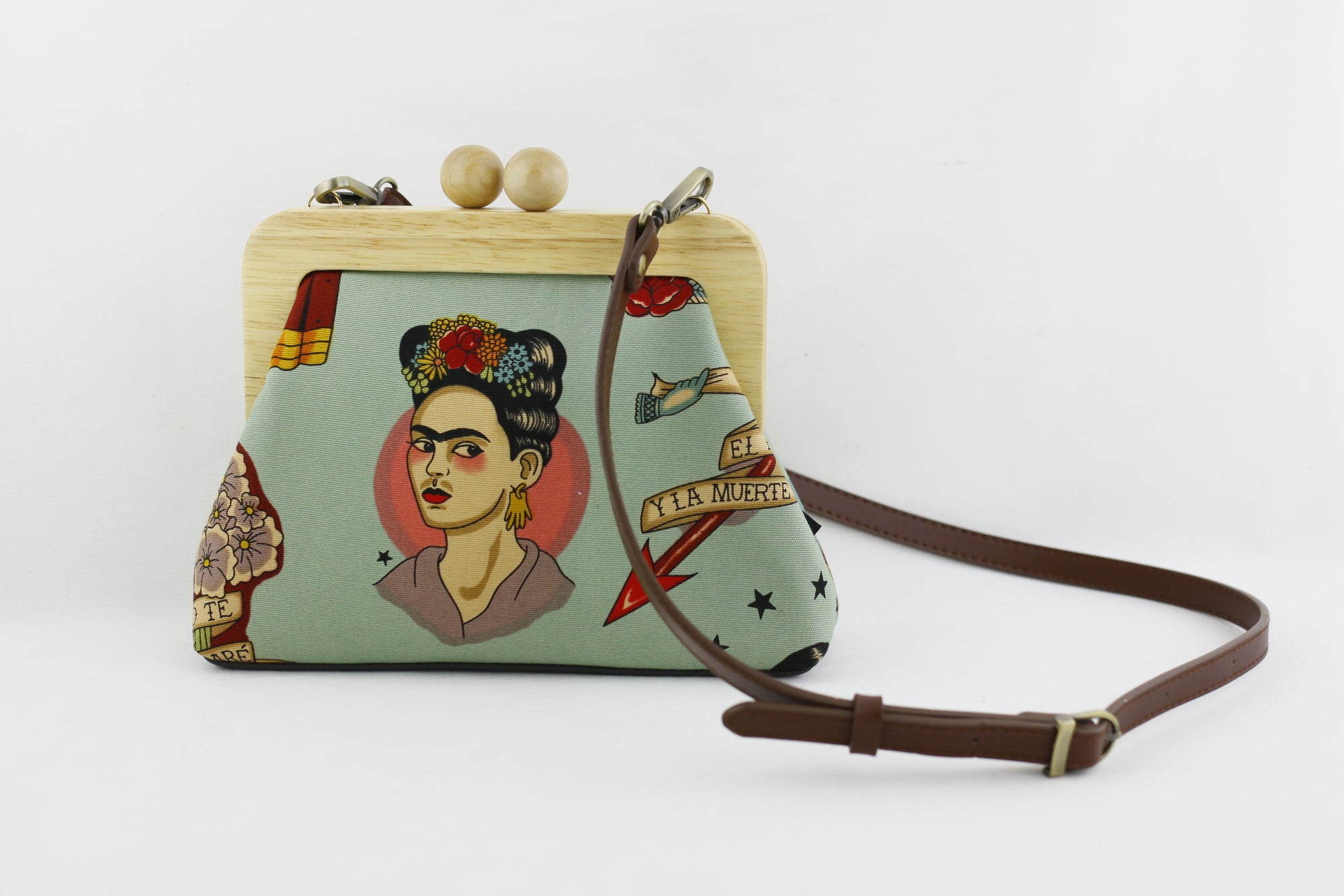 Frida Boho Clutch Bag with Leather Strap | PINKOASIS