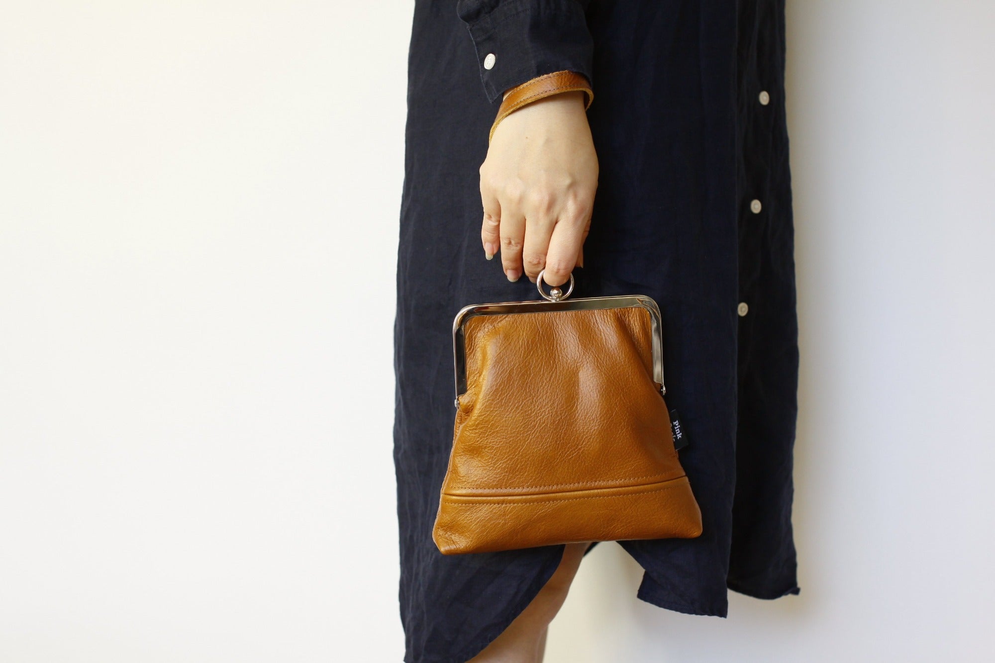 Distressed Brown Leather Wristlet Handmade in Australia | PINKOASIS