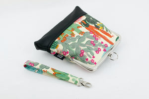 Succulents Garden Wristlet Handbag with Chain Strap | PINKOASIS