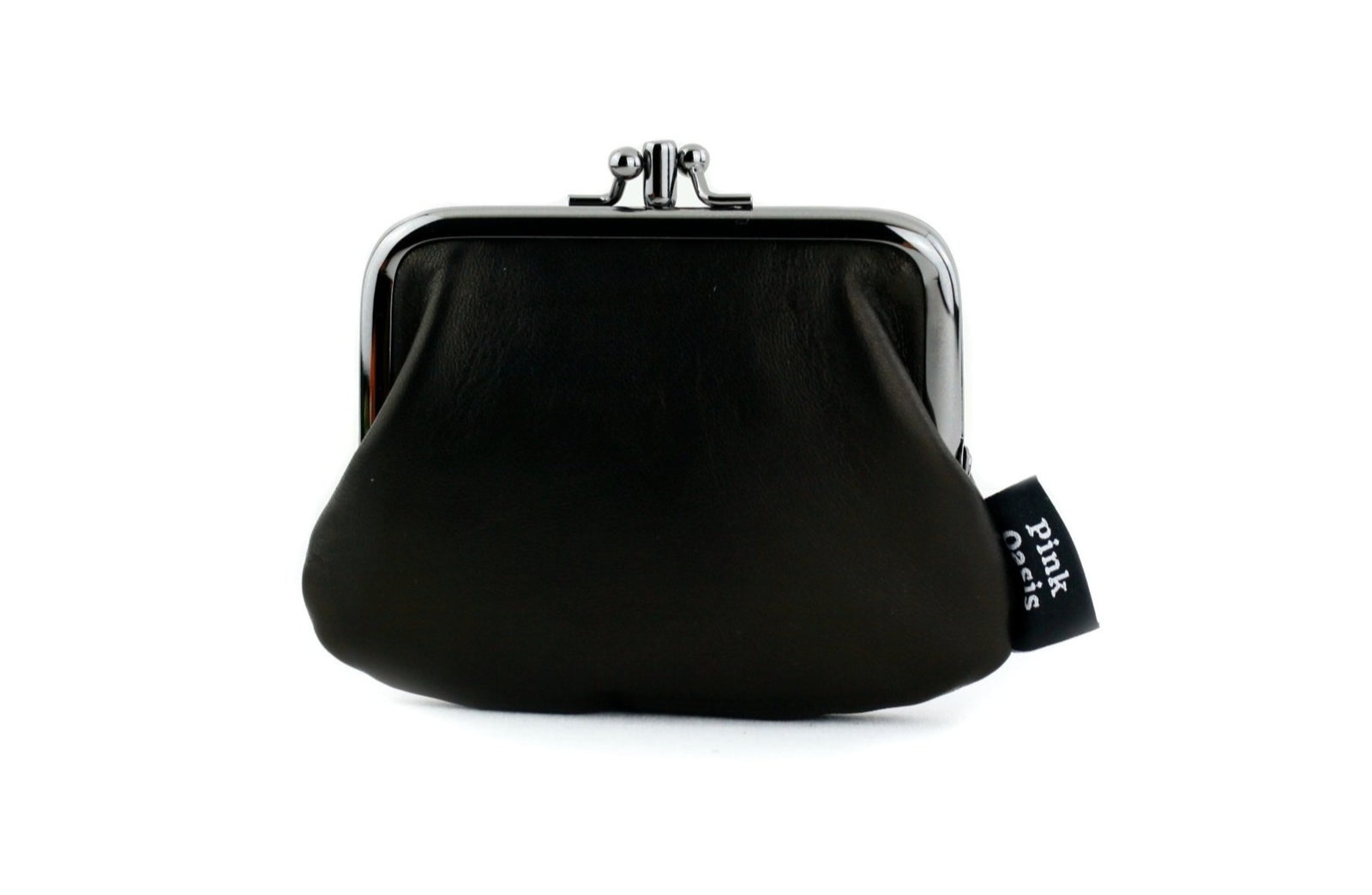 Black Leather Coin Purse Handmade in Australia | PINKOASIS