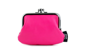 Hot Pink Leather Coin Purse Handmade in Australia | PINKOASIS