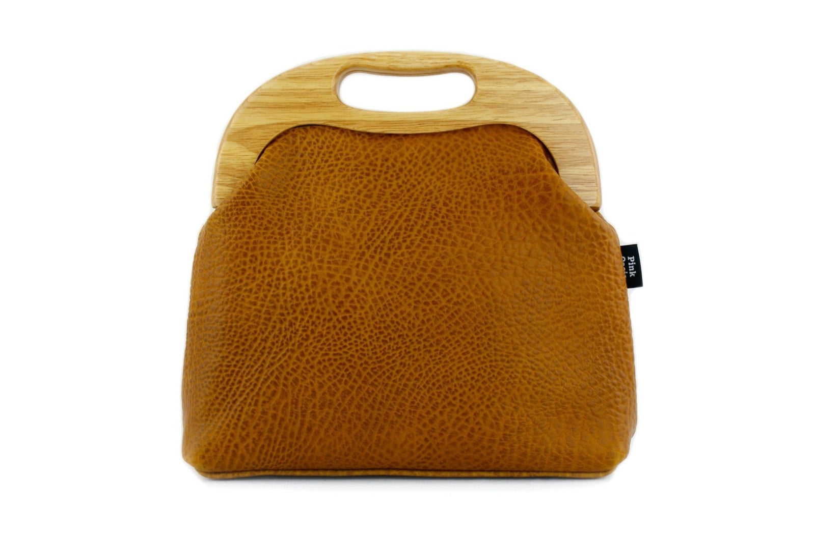 Women's Luxury Pebbled Tan Leather Bag | PINKOASIS