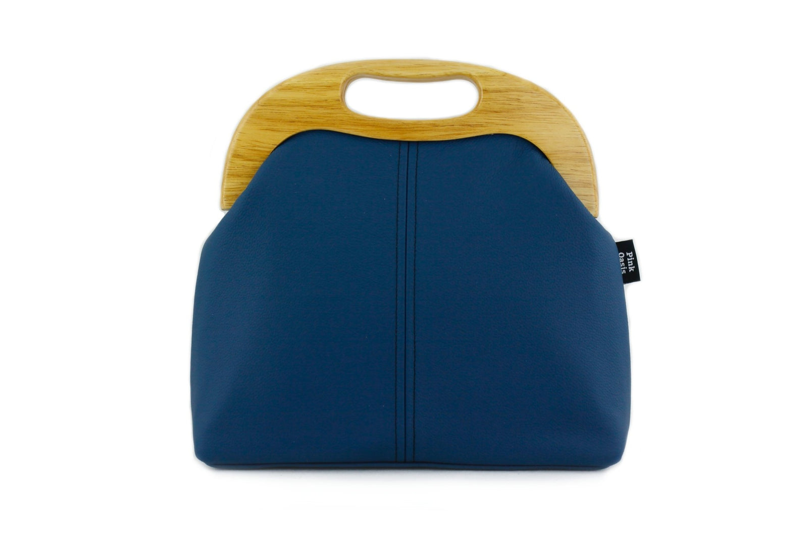 Women's Luxury Peacock Blue Leather Bag | PINKOASIS