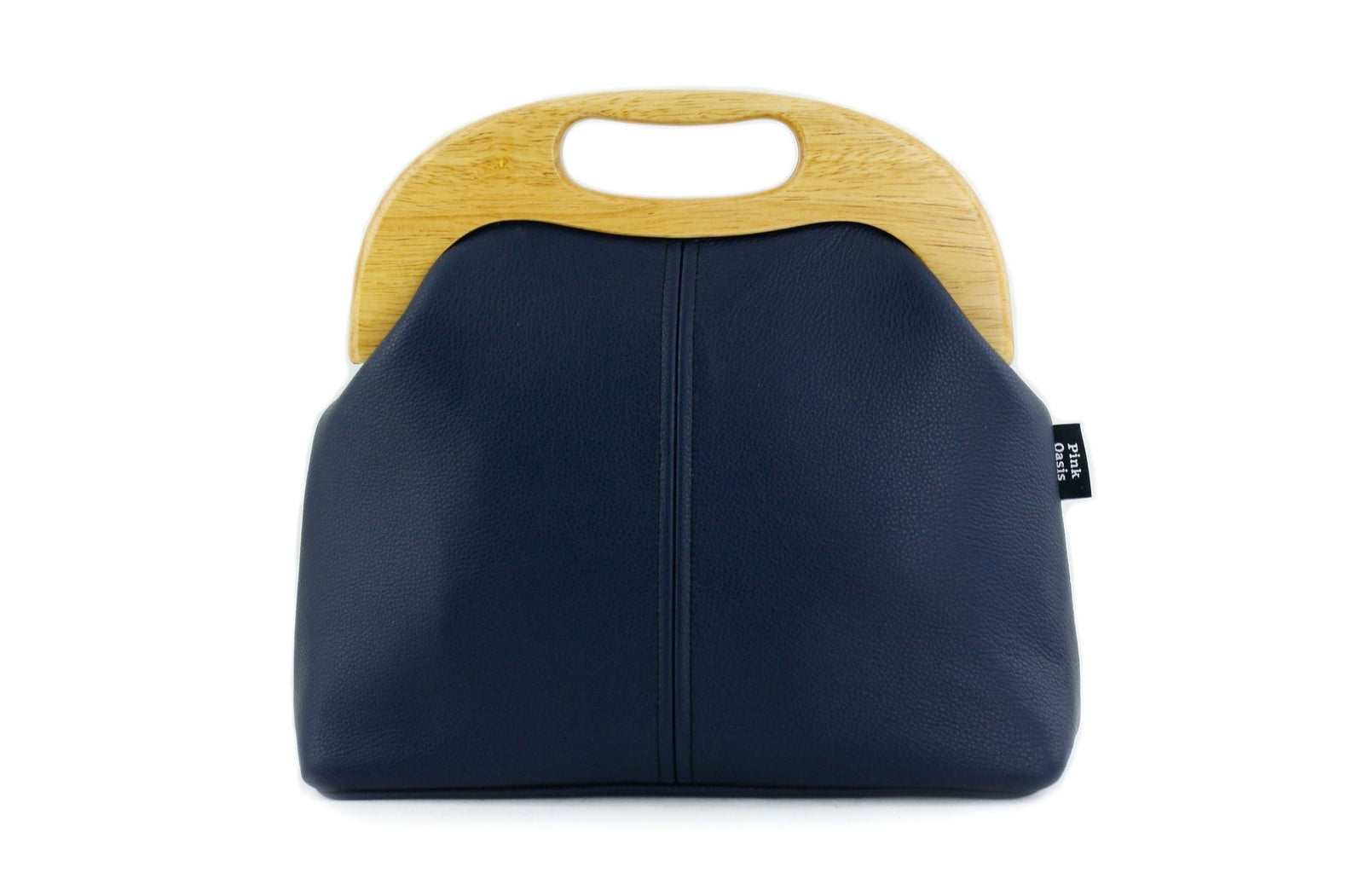 Women's Luxury Navy Leather Bag Handmade in Australia | PINKOASIS