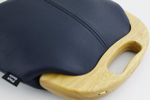 Women's Luxury Navy Leather Bag Handmade in Australia | PINKOASIS