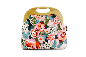 Pink Peonies Blush Bloom Large Wood Frame Bag | PINKOASIS