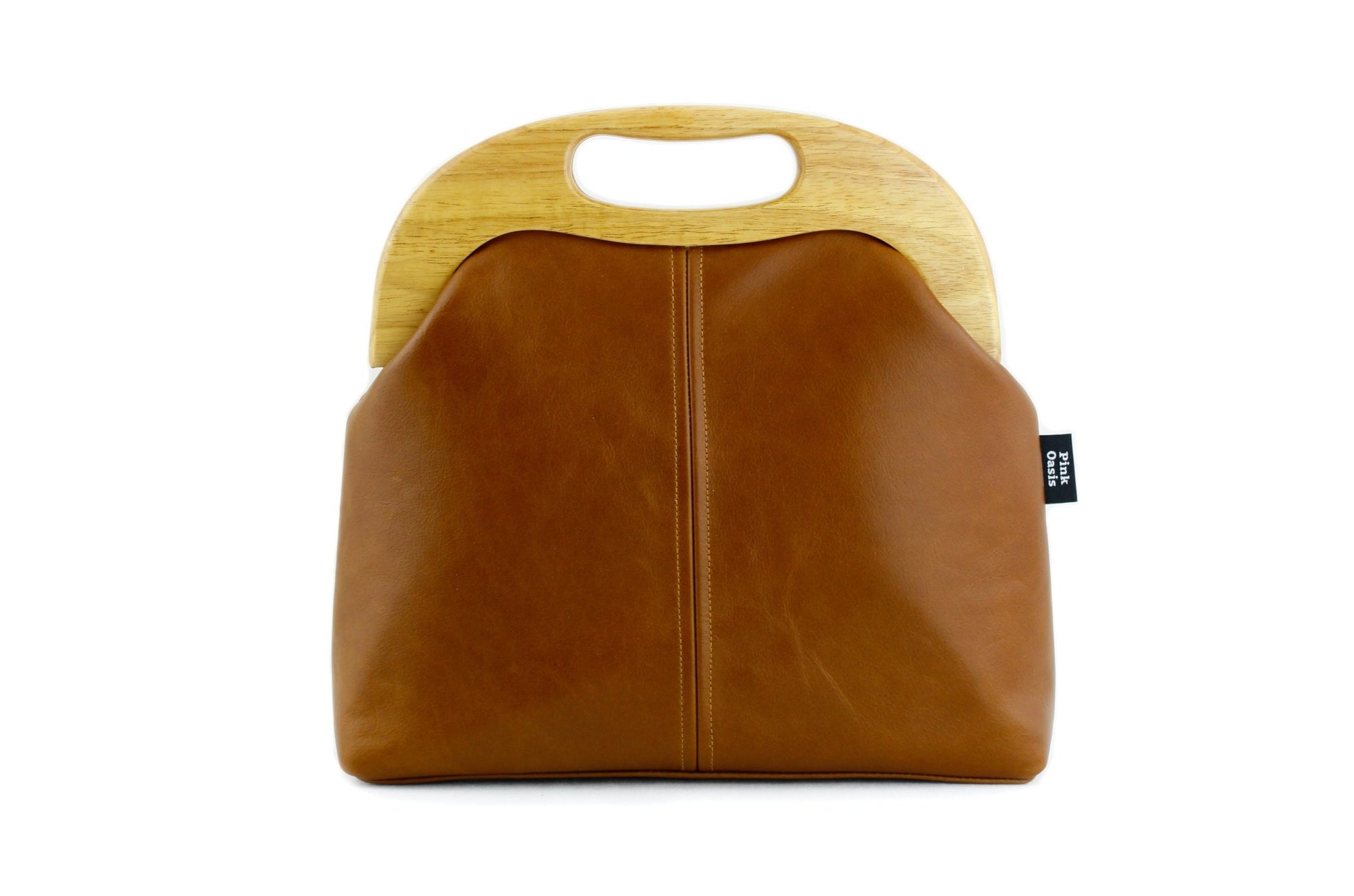 Women's Luxury Chestnut Leather Bag | PINKOASIS