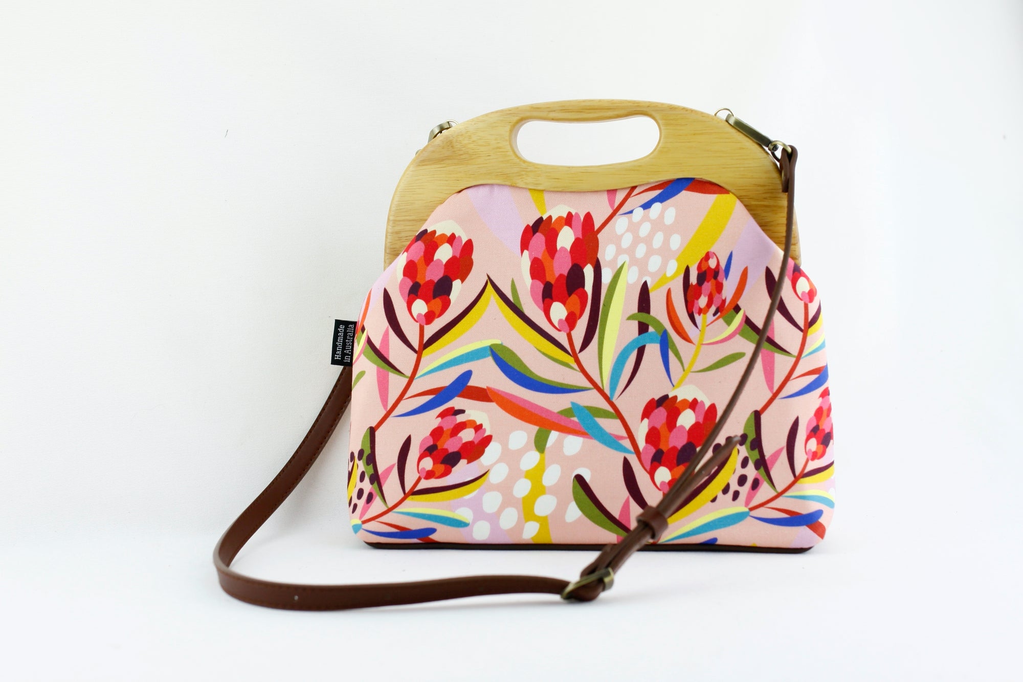 Abstract Protea Pink Native Flower Women's Clutch Bag | PINKOASIS